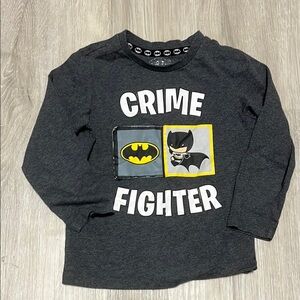 Kids Batman Crime Fighter Shirt - Black